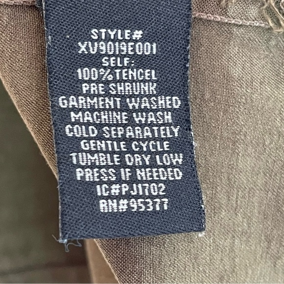 Sanctuary Olive Green Sleeveless Tie Vest - S - Picture 9 of 9